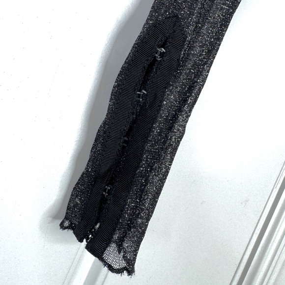 JONATHAN SIMKHAI STANDARD Alyssa Shimmer Tulle Dress NEW Size S Black Metallic - Picture 7 of 16